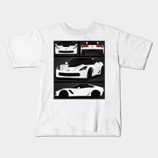 Z06 WHITE Kids T-Shirt